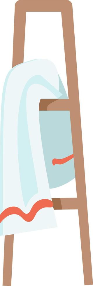 Towel rack semi flat color vector object