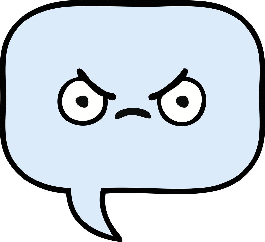 cute cartoon speech bubble vector