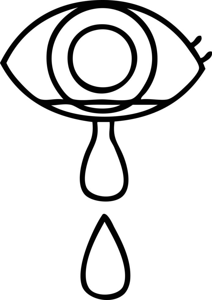 ojo llorando de dibujos animados de dibujo lineal 8447412 Vector en Vecteezy ojo llorando de dibujos animados de dibujo lineal 8447412 Vector en Vecteezy