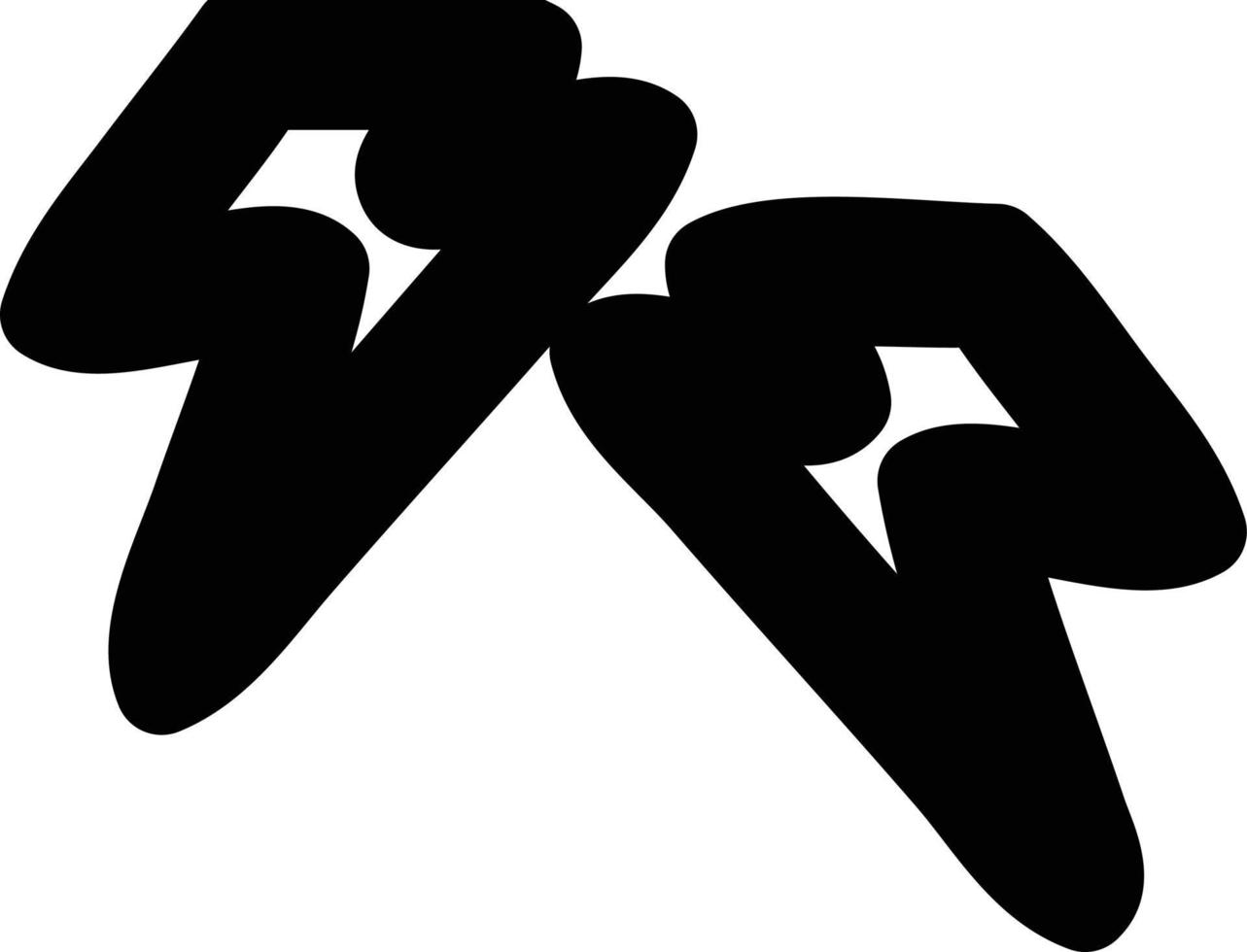 lightning bolts icon vector