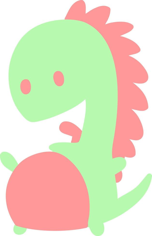 happy dinosaur icon vector