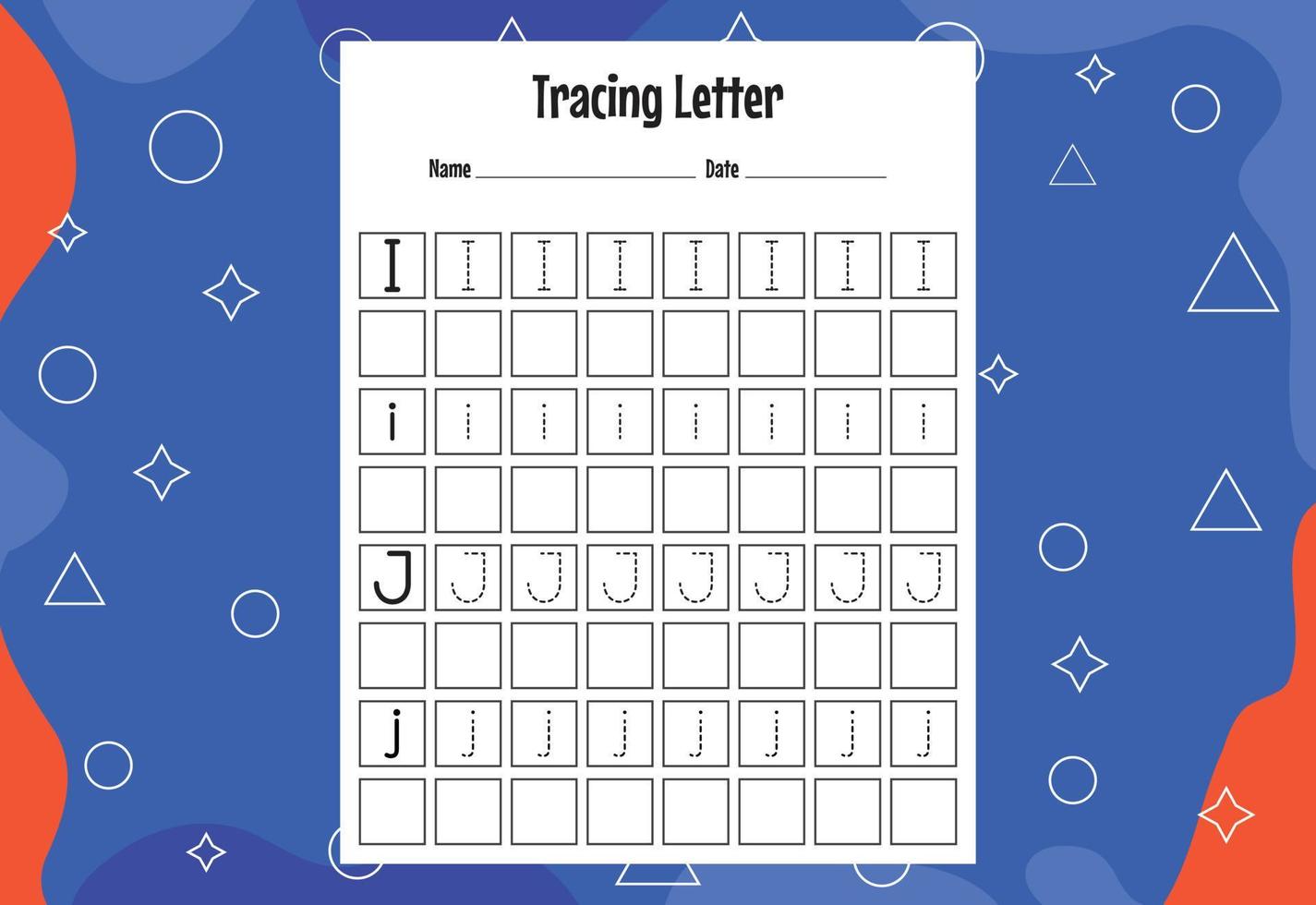 Tracing letters worksheet for kids, Alphabet letters tracing worksheet with alphabet letters.  Activity Sheets for kindergarten kids vector