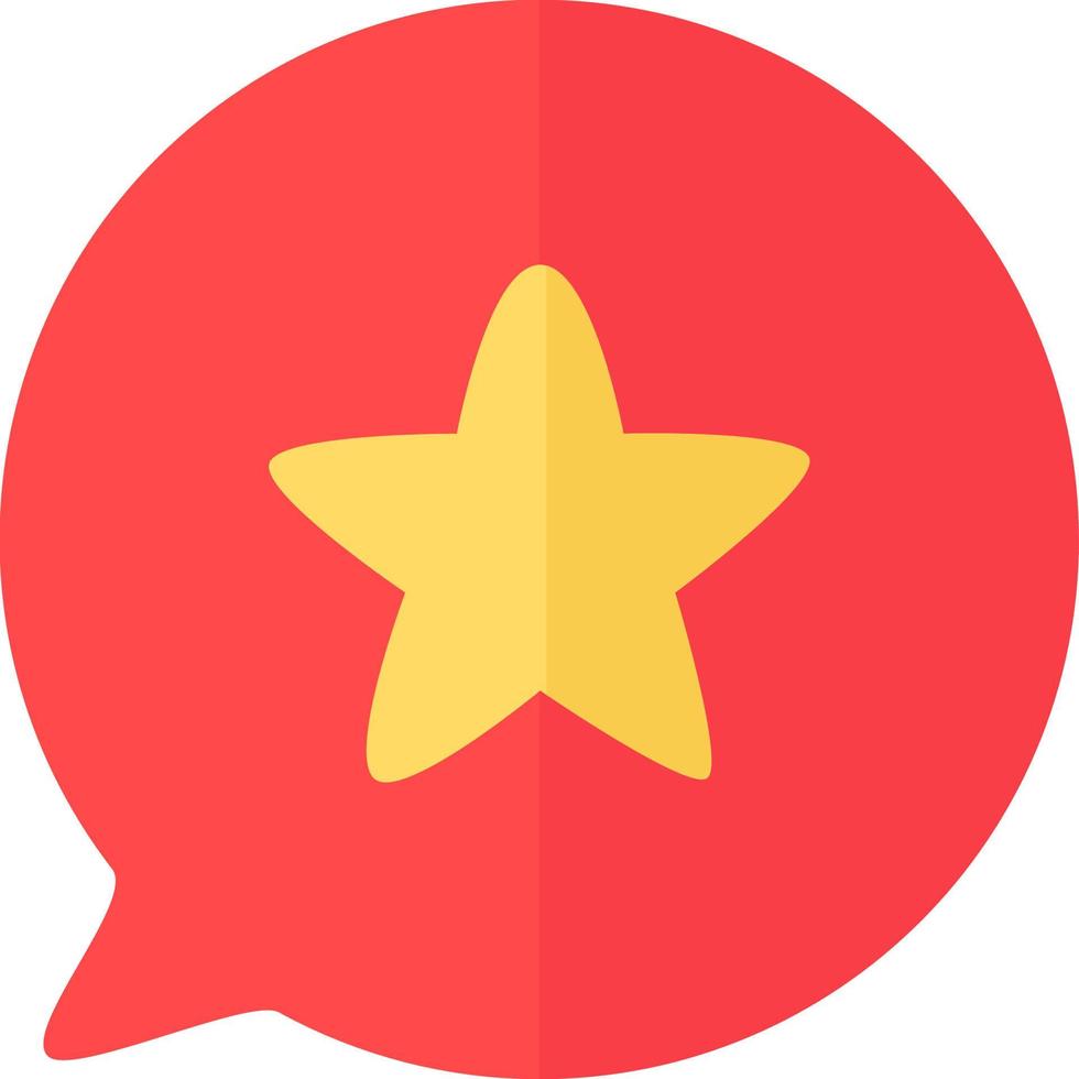 Star website or smartphone app button icon vector