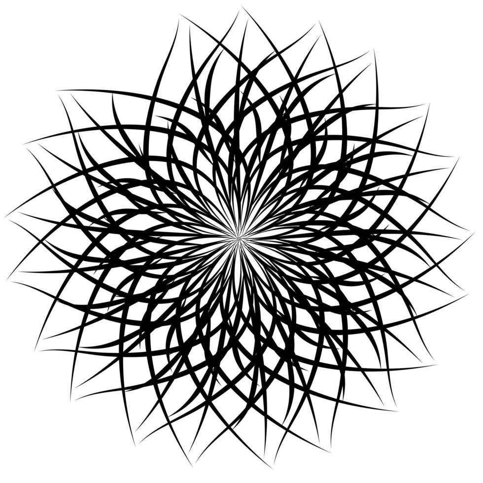Pattern background from geometric shapes, black and white vector