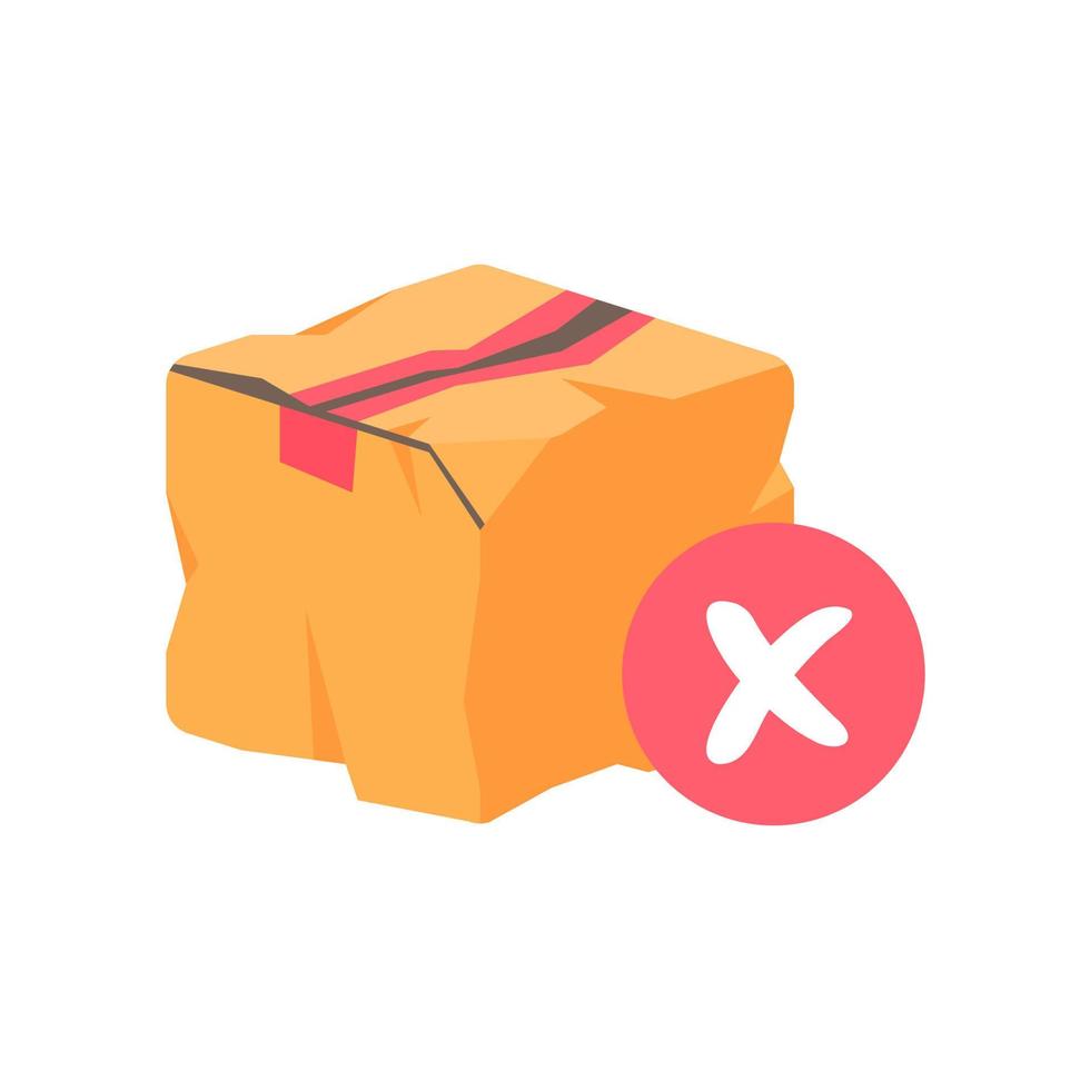cajas de paquetes para entrega en línea concepto de pedidos por Internet vector