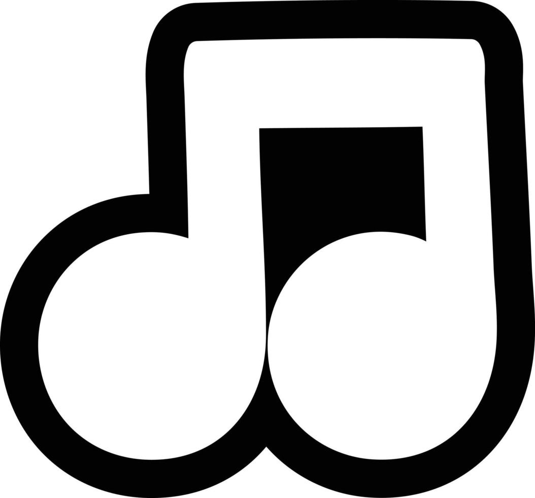 musical note icon vector