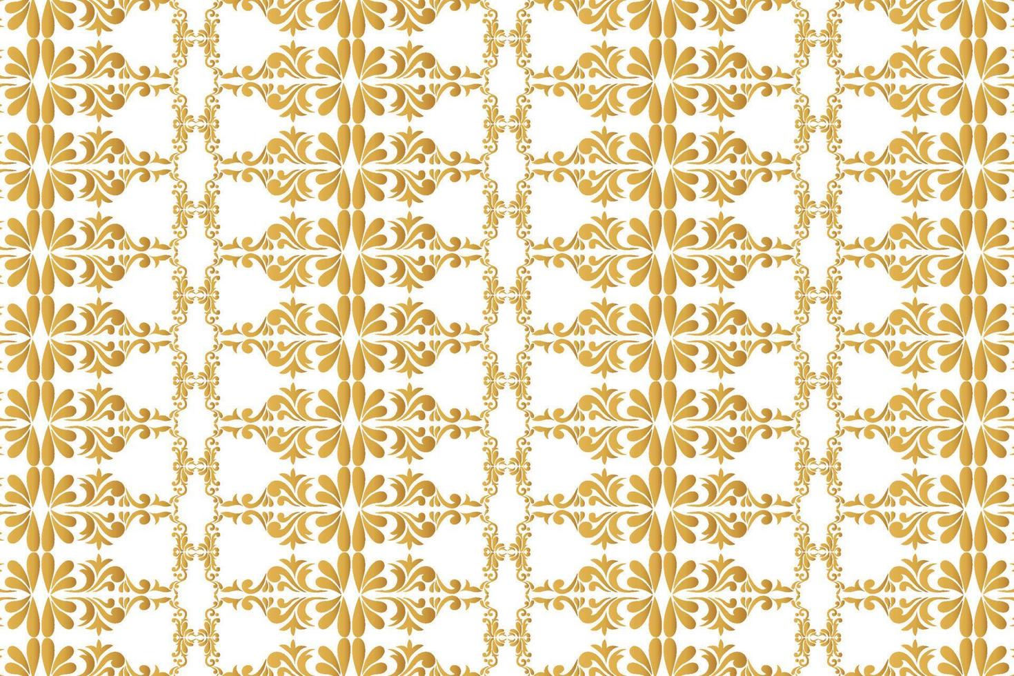 Beautiful decorative golden floral pattern background vector