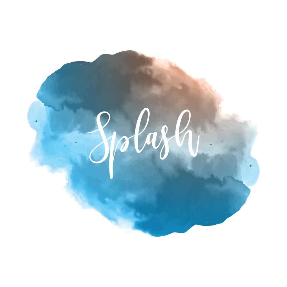 Elegant colorful splash watercolor design vector