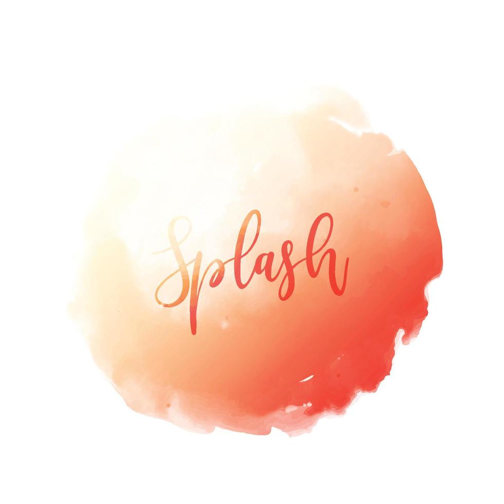 Abstract colorful splash watercolor background vector