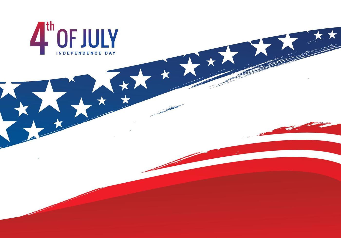 Abstract 4th of july independence day patriotic background vector