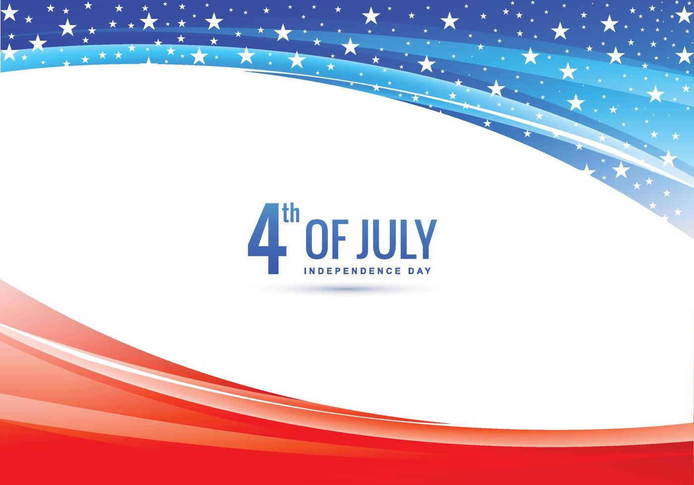 Elegant united states of america flag on flowing wave background vector