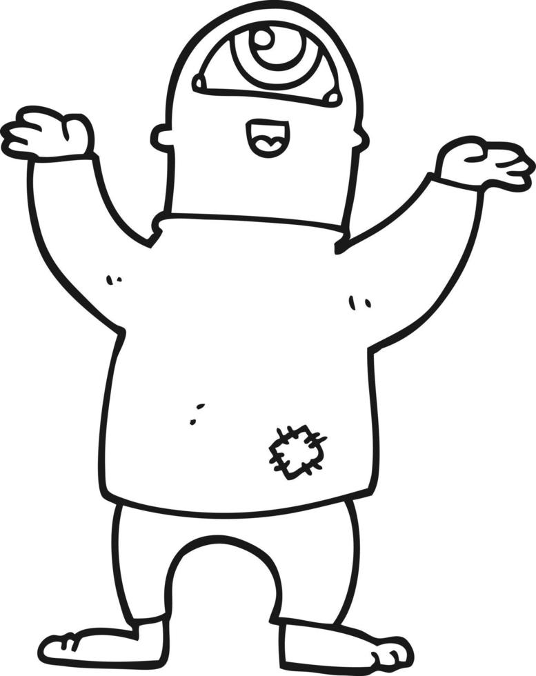 cartoon halloween monster vector