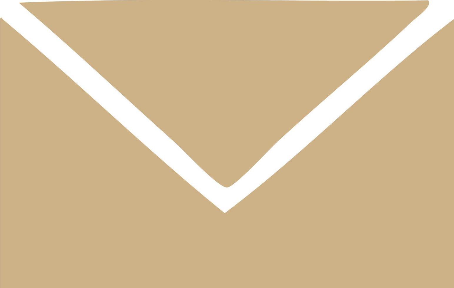 flat color retro cartoon paper envelope vector