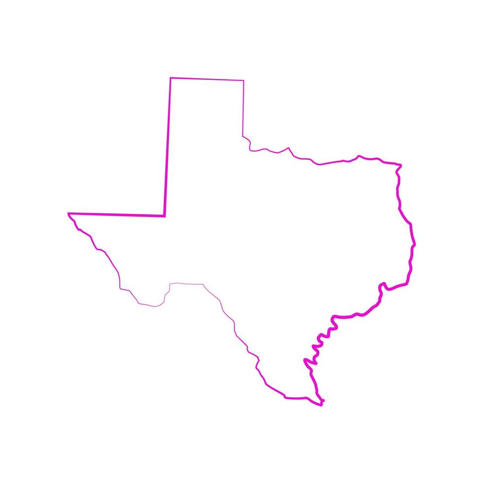 Texas map on white background 8450807 Vector Art at Vecteezy