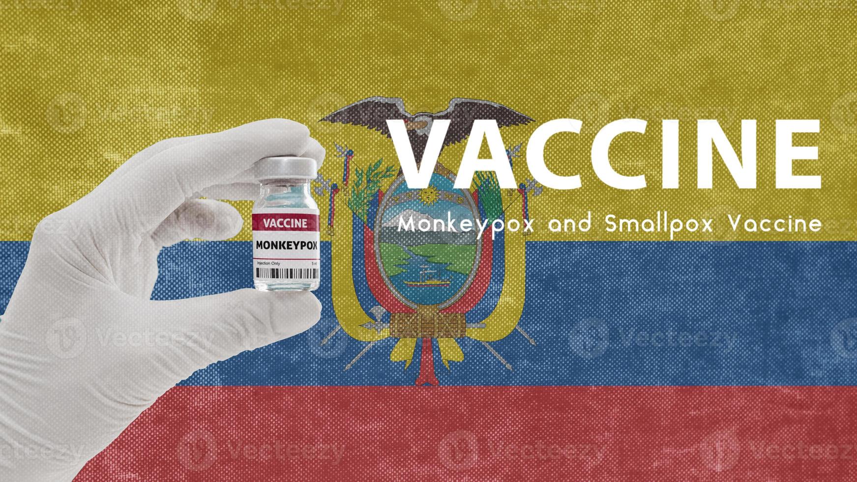 Vaccine Monkeypox and Smallpox, monkeypox pandemic virus, vaccination in Ecuador for Monkeypox Image has Noise, Granularity and Compression Artifacts photo