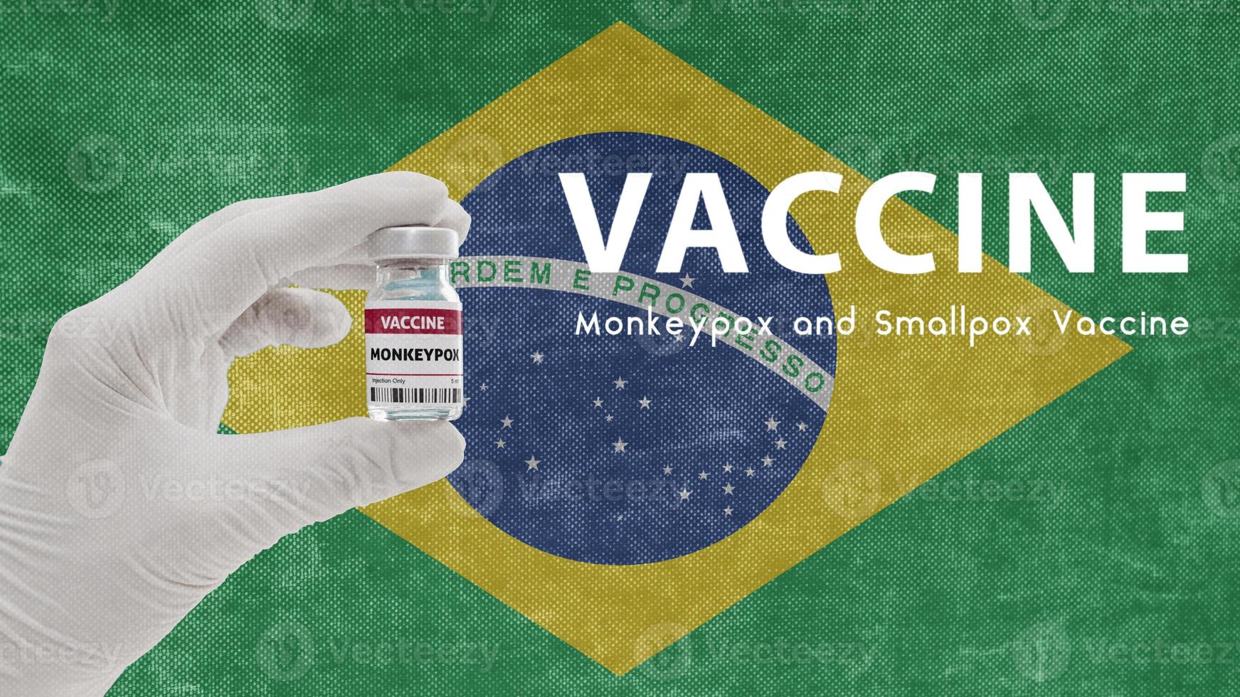 Vaccine Monkeypox and Smallpox, monkeypox pandemic virus, vaccination in Brazil for Monkeypox Image has Noise, Granularity and Compression Artifacts photo