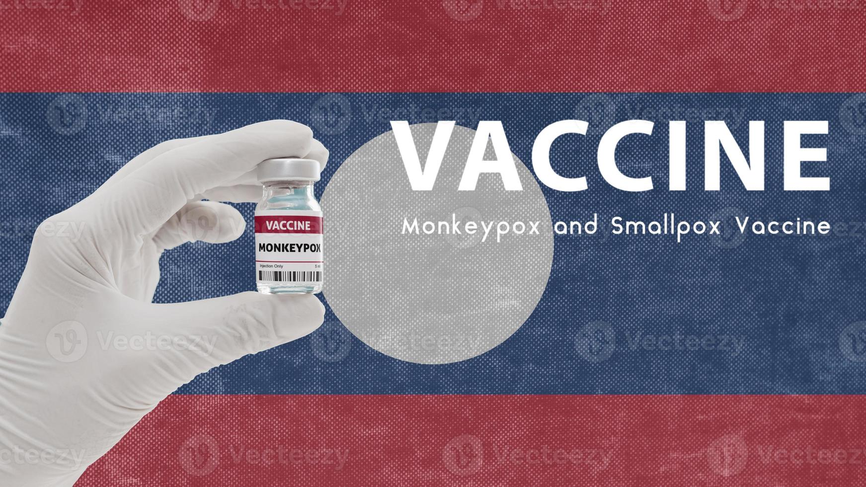 Vaccine Monkeypox and Smallpox, monkeypox pandemic virus, vaccination in Laos for Monkeypox Image has Noise, Granularity and Compression Artifacts photo