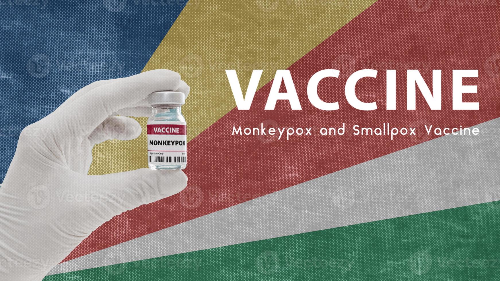 Vaccine Monkeypox and Smallpox, monkeypox pandemic virus, vaccination in  Seychelles for Monkeypox Image has Noise, Granularity and Compression Artifacts photo