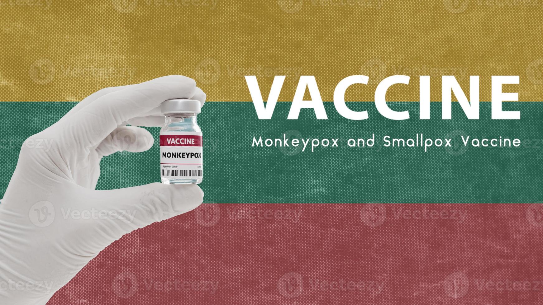 Vaccine Monkeypox and Smallpox, monkeypox pandemic virus, vaccination in Lithuania for Monkeypox Image has Noise, Granularity and Compression Artifacts photo