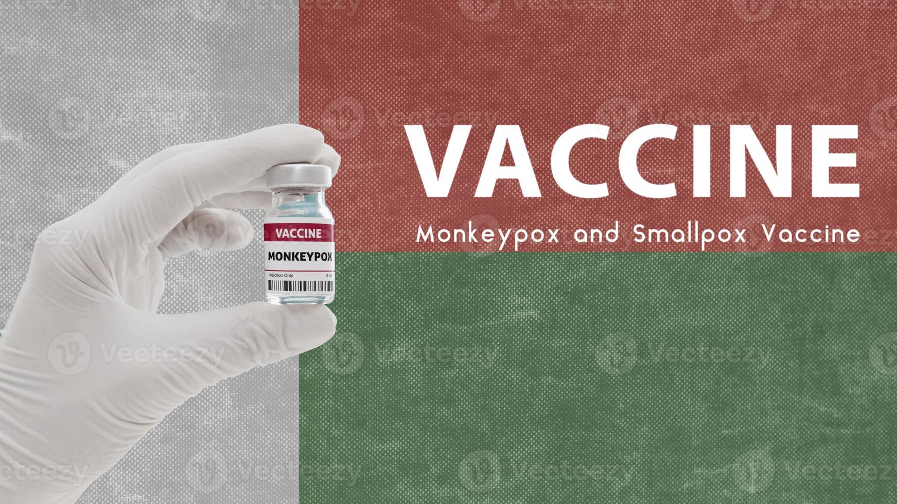 Vaccine Monkeypox and Smallpox, monkeypox pandemic virus, vaccination in Madagascar for Monkeypox Image has Noise, Granularity and Compression Artifacts photo