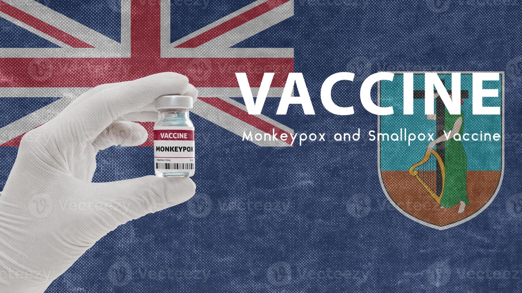 Vaccine Monkeypox and Smallpox, monkeypox pandemic virus, vaccination in Montserrat for Monkeypox Image has Noise, Granularity and Compression Artifacts photo
