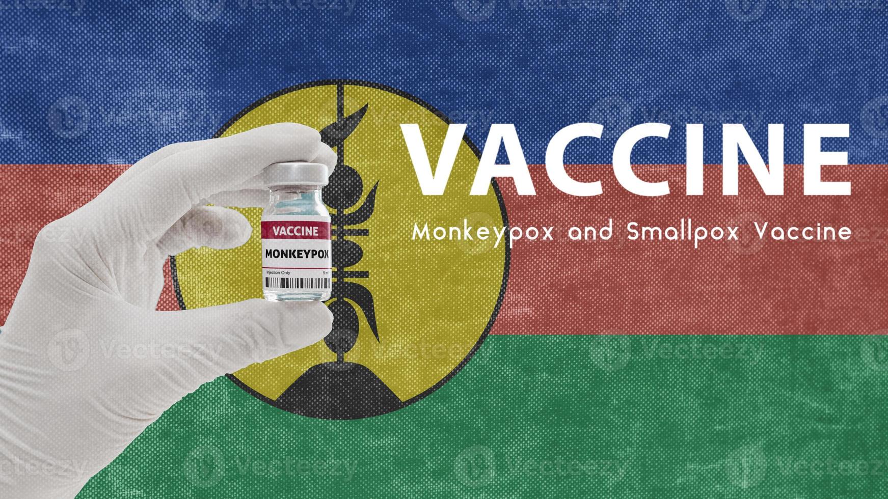 Vaccine Monkeypox and Smallpox, monkeypox pandemic virus, vaccination in New Caledonia for Monkeypox Image has Noise, Granularity and Compression Artifacts photo