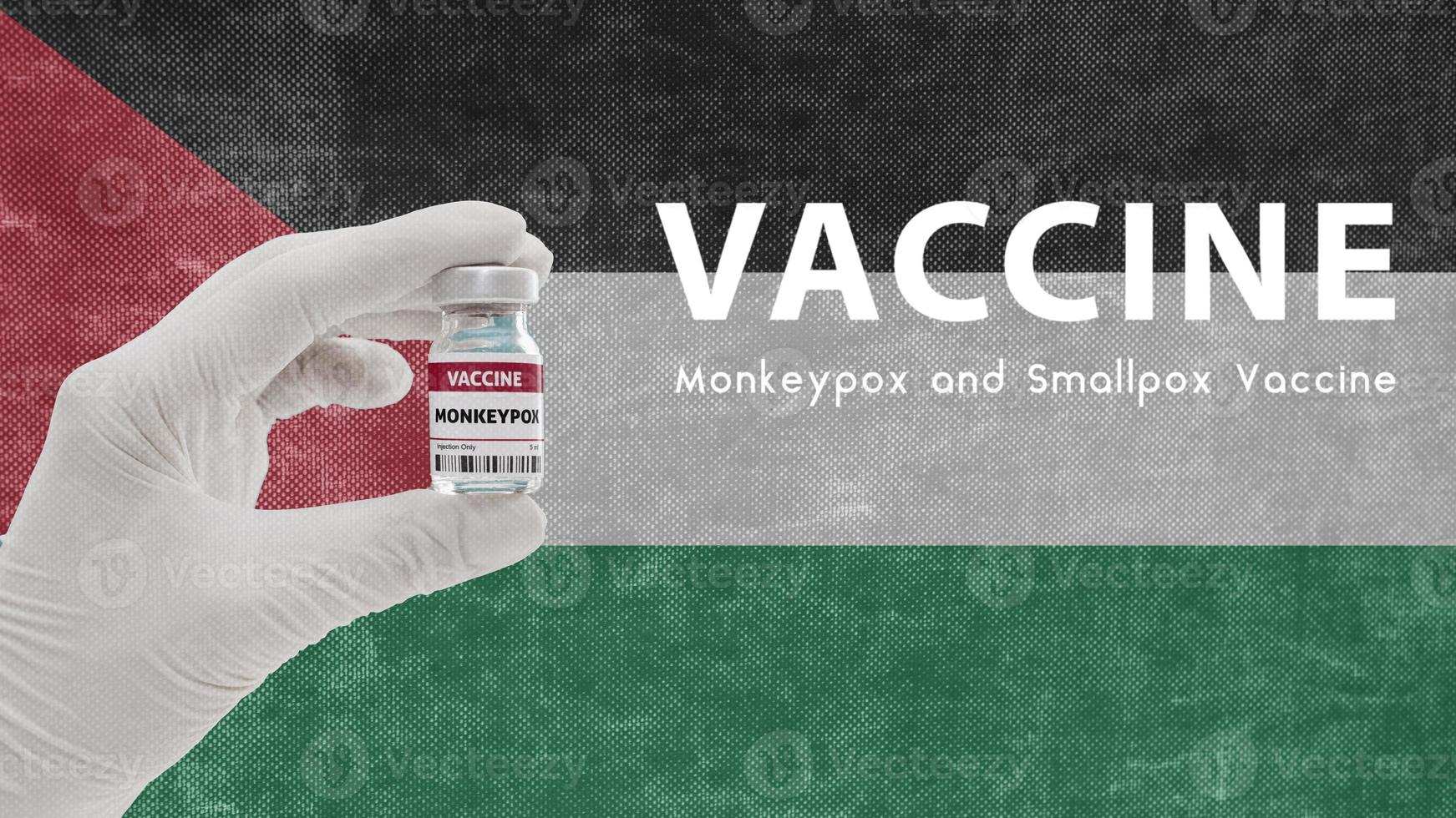Vaccine Monkeypox and Smallpox, monkeypox pandemic virus, vaccination in Palestine for Monkeypox Image has Noise, Granularity and Compression Artifacts photo