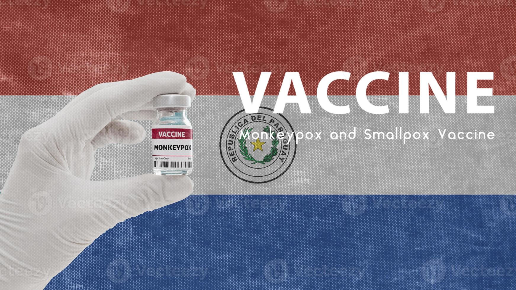 Vaccine Monkeypox and Smallpox, monkeypox pandemic virus, vaccination in Paraguay for Monkeypox Image has Noise, Granularity and Compression Artifacts photo