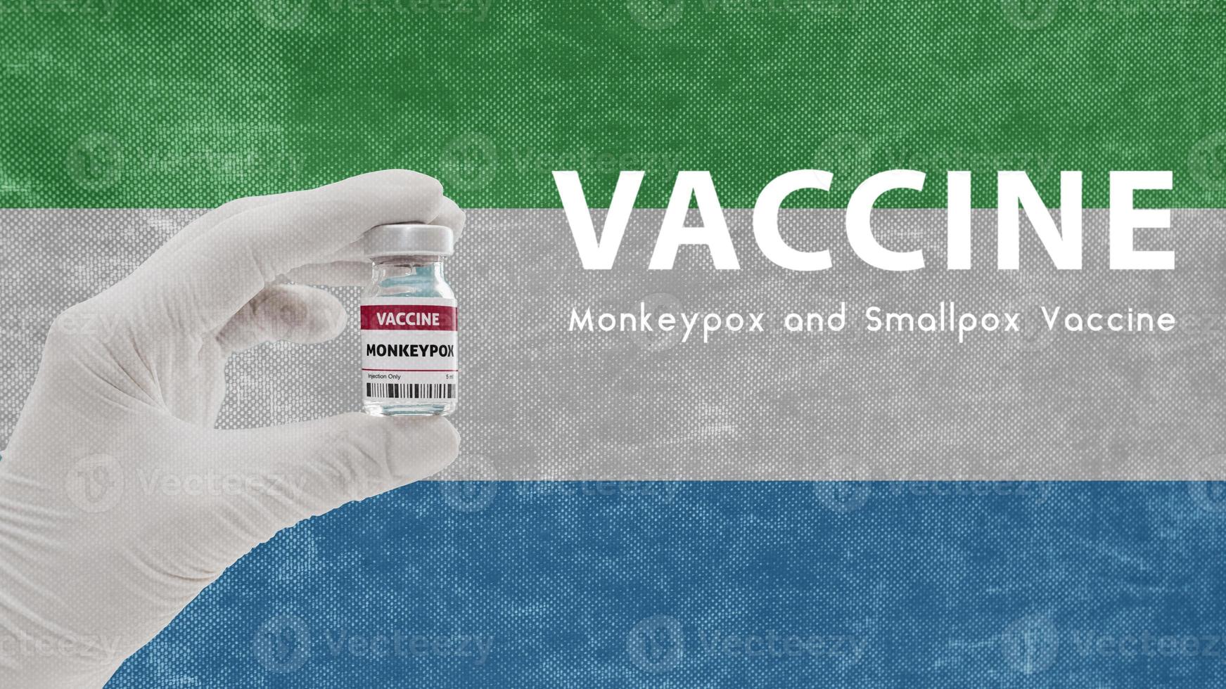 Vaccine Monkeypox and Smallpox, monkeypox pandemic virus, vaccination in Sierra Leone for Monkeypox Image has Noise, Granularity and Compression Artifacts photo