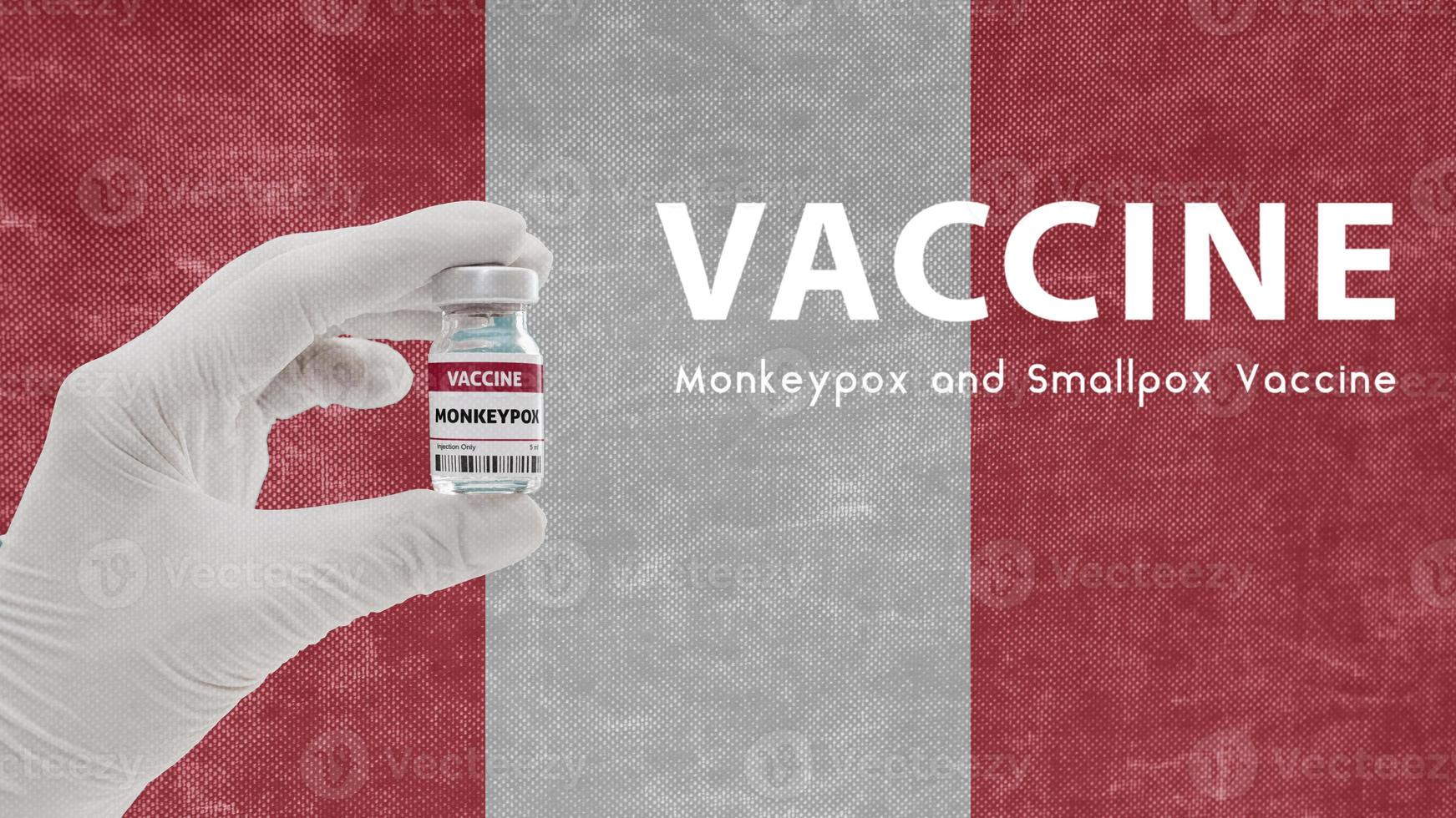 Vaccine Monkeypox and Smallpox, monkeypox pandemic virus, vaccination in  Peru  for Monkeypox Image has Noise, Granularity and Compression Artifacts photo