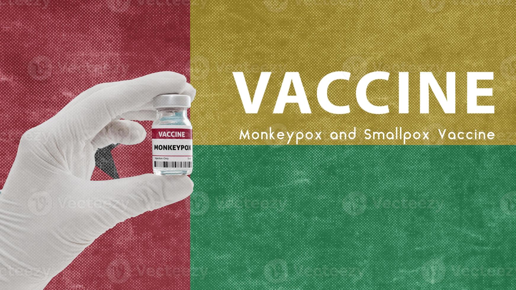 Vaccine Monkeypox and Smallpox, monkeypox pandemic virus, vaccination in Guinea Bissau for Monkeypox Image has Noise, Granularity and Compression Artifacts photo
