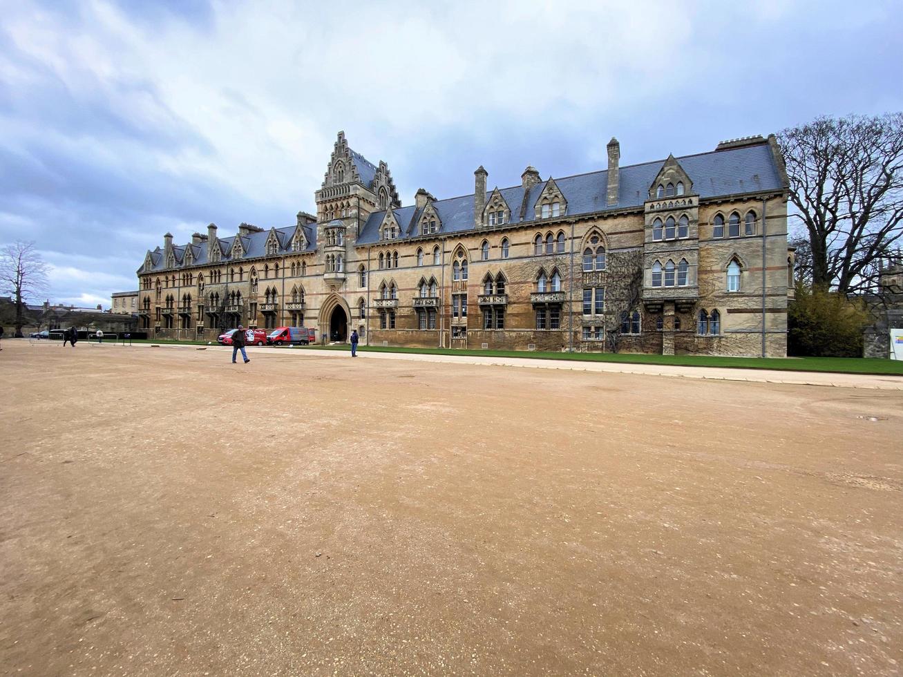 Oxford in the UK in March 2022. A view of Oxford university  on a winter morning photo