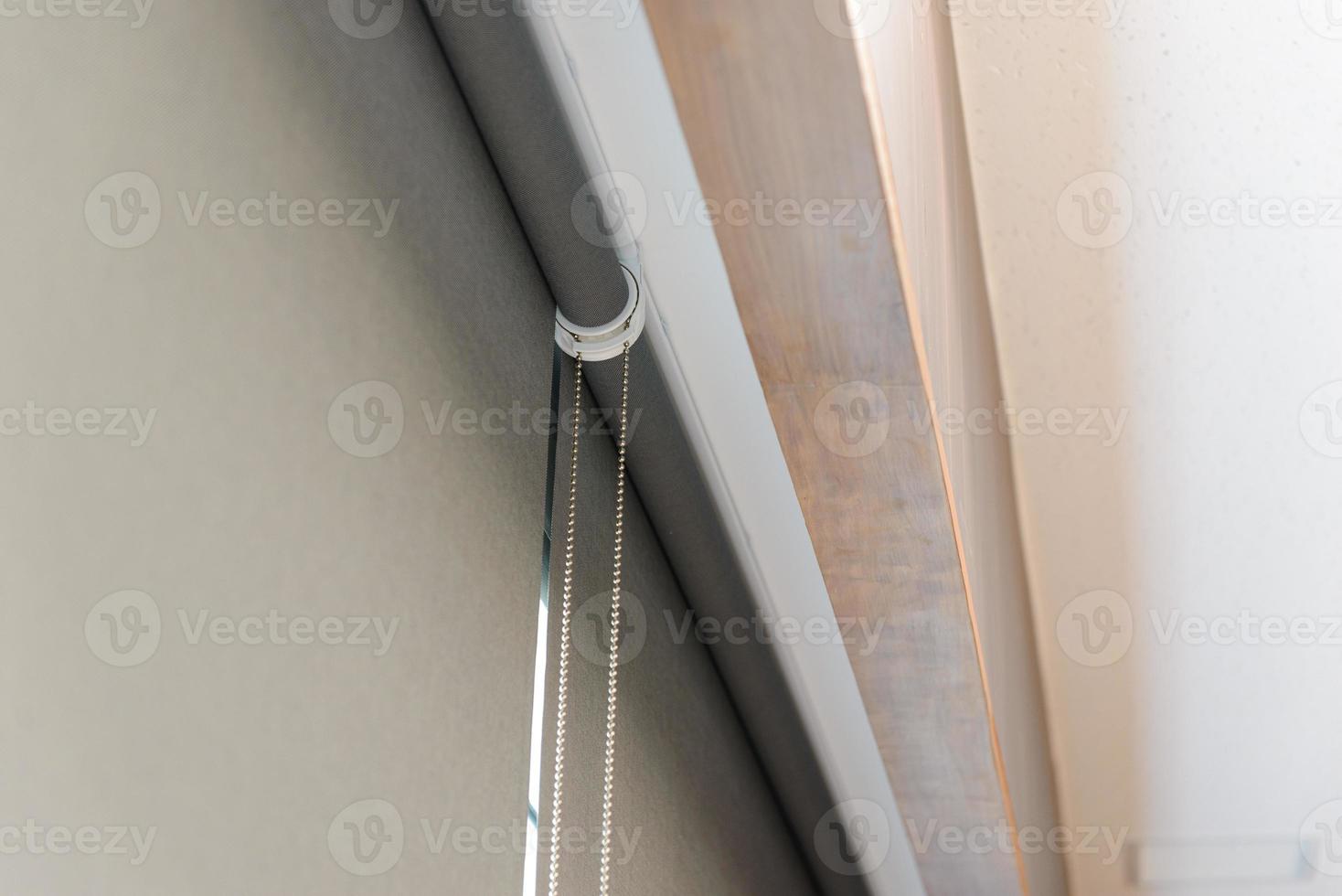 close up part of roller blind photo