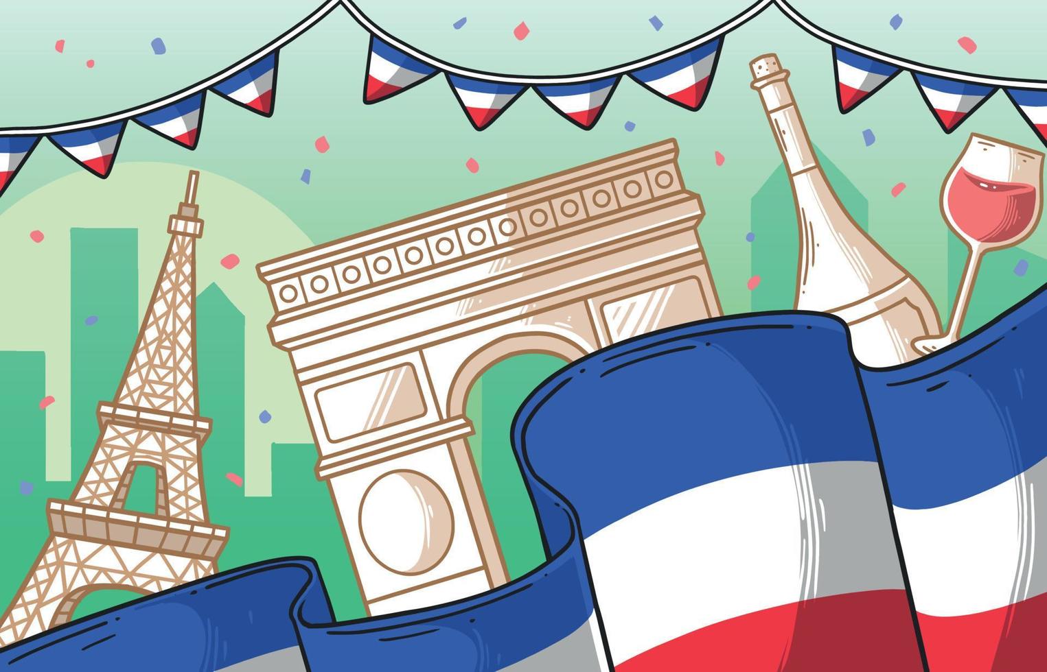 Bestile Day Concept vector