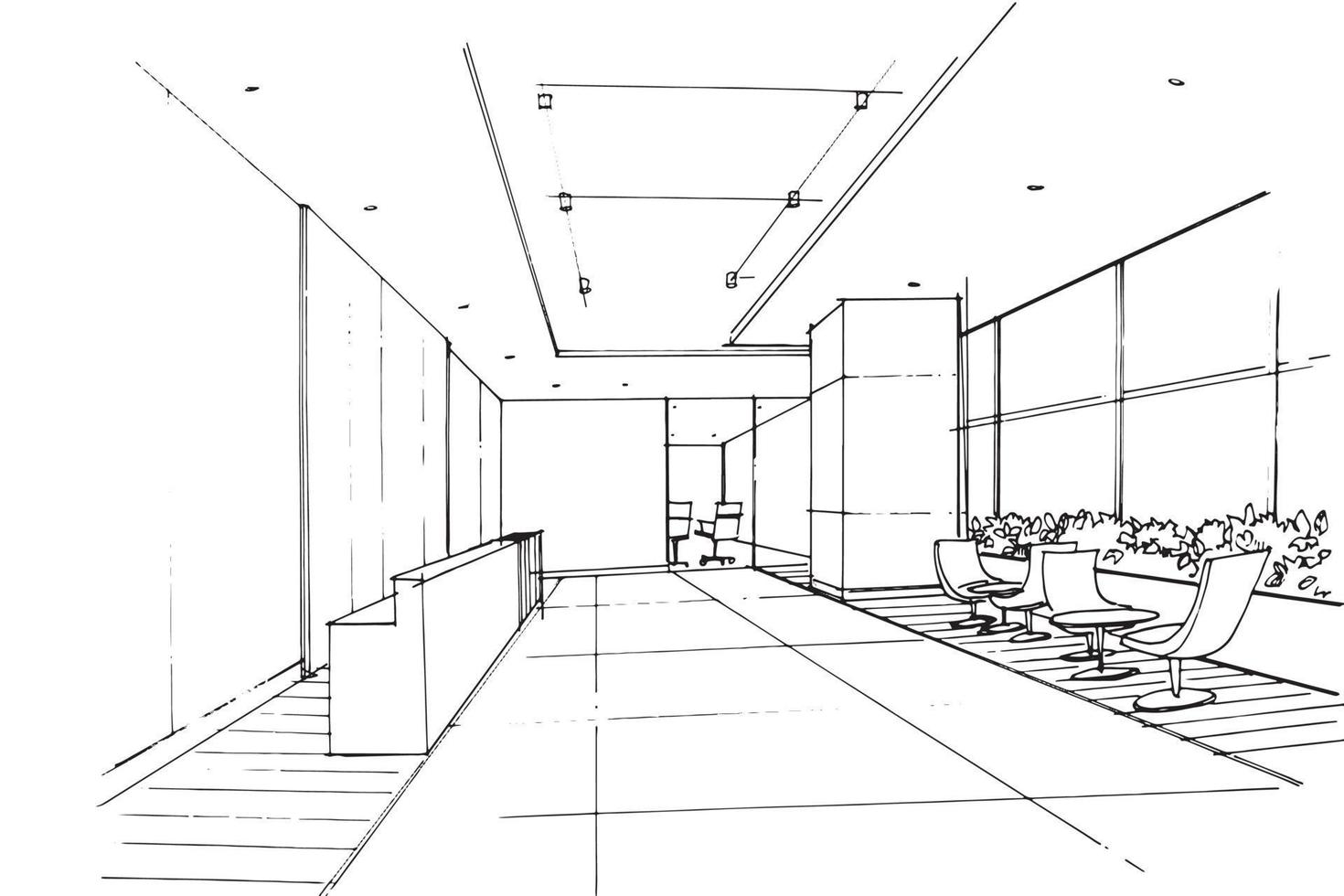 Kempinski Giza_Concept Sketch of Lobby Pavillion | Forrest Perkins |  Defining Luxury