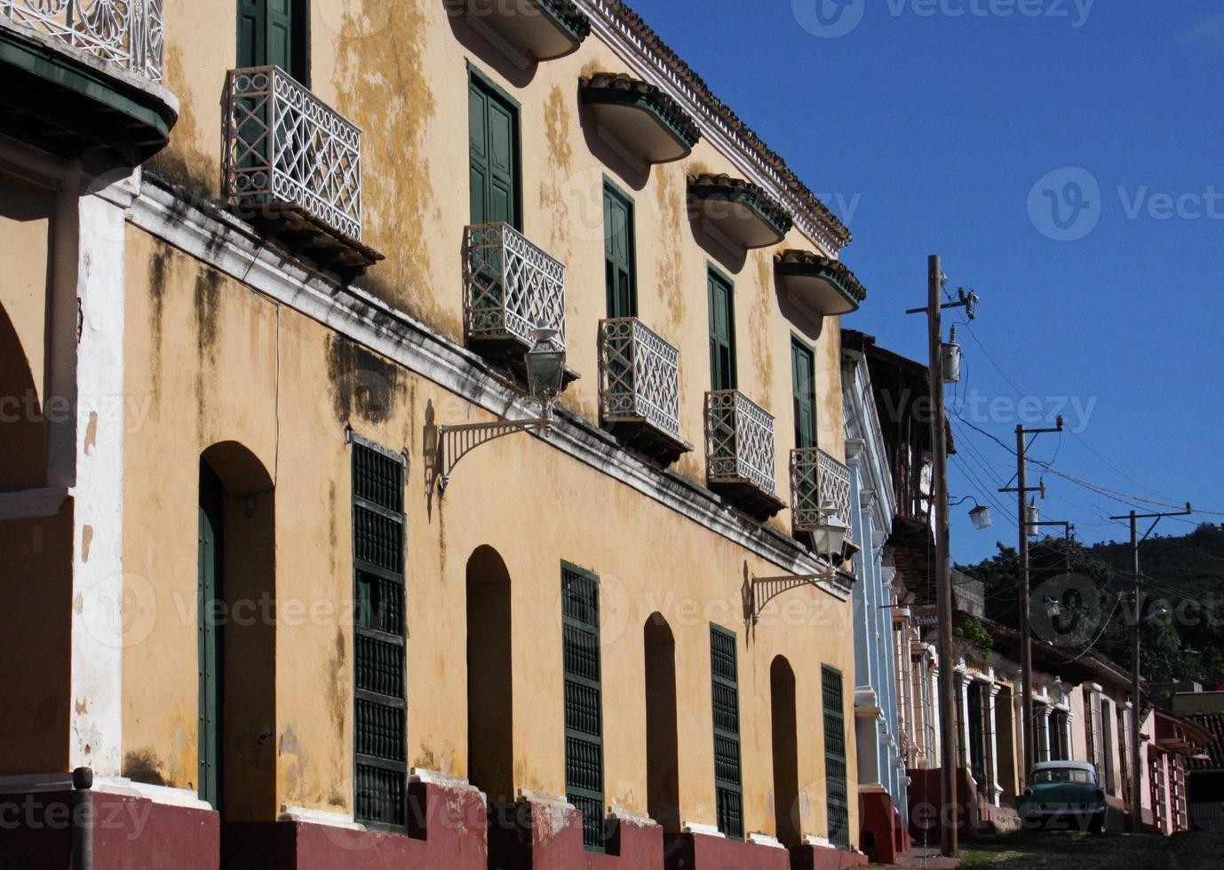 Old building in Trinidad, Cuba photo