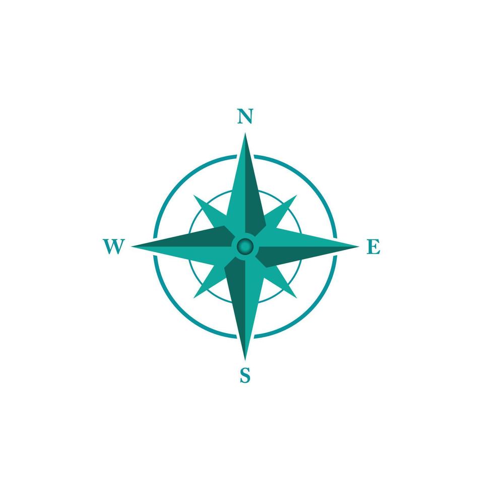 Compass icon vector. vector