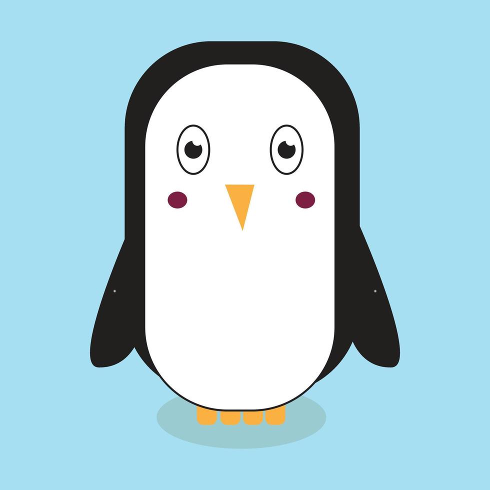penguin vector cartoon flat design animal
