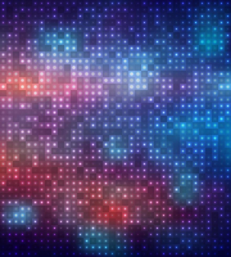 Vector abstract background of colored glowing dots, template for your design, wallpaper