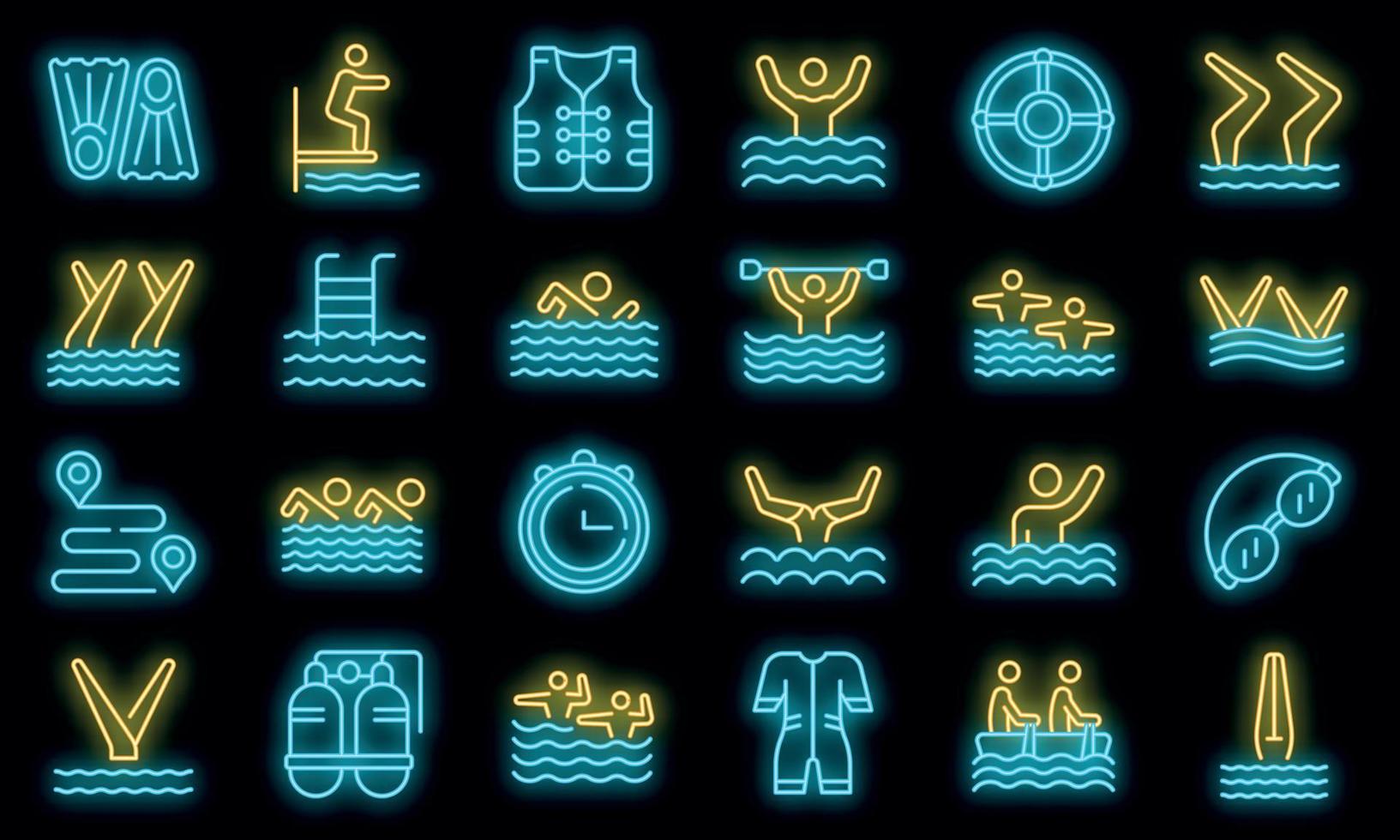 Synchronized swimming icon, outline style vector