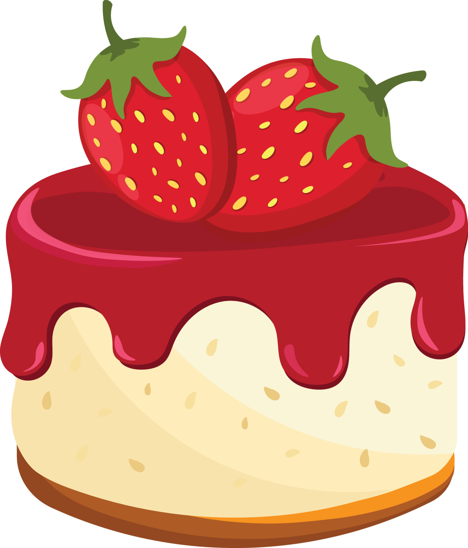 sweet chocolate and strawberry cake 8454261 Vector Art at Vecteezy