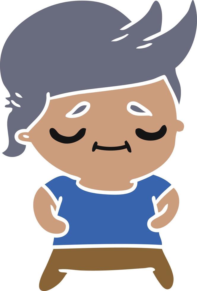 cartoon of kawaii cute grey haired man vector