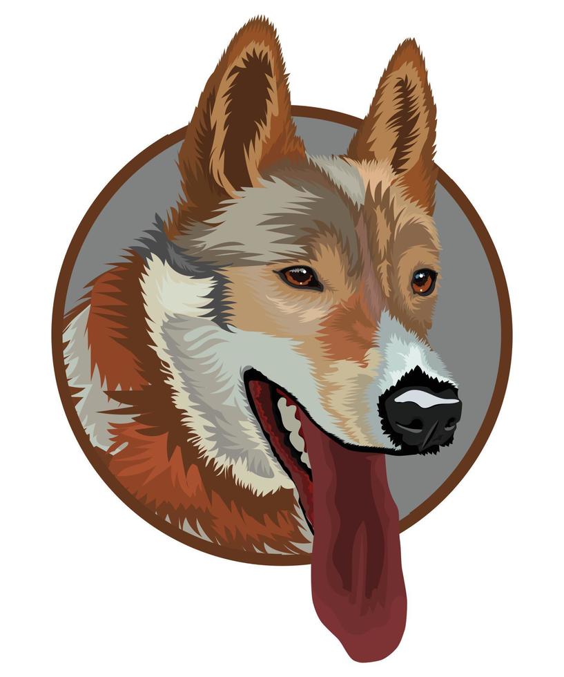 Dog Logo Vector T-Shirt Design Template
