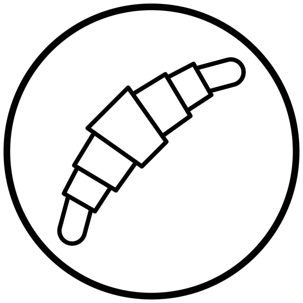 Croissant Icon Style vector