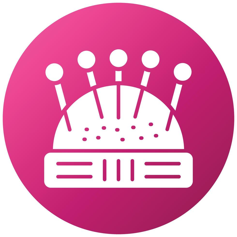 Pin Cushion Icon Style vector