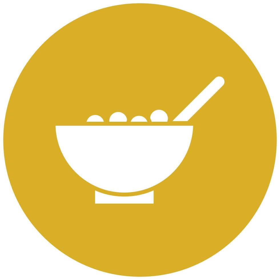 Cereal Bowl Icon Style vector