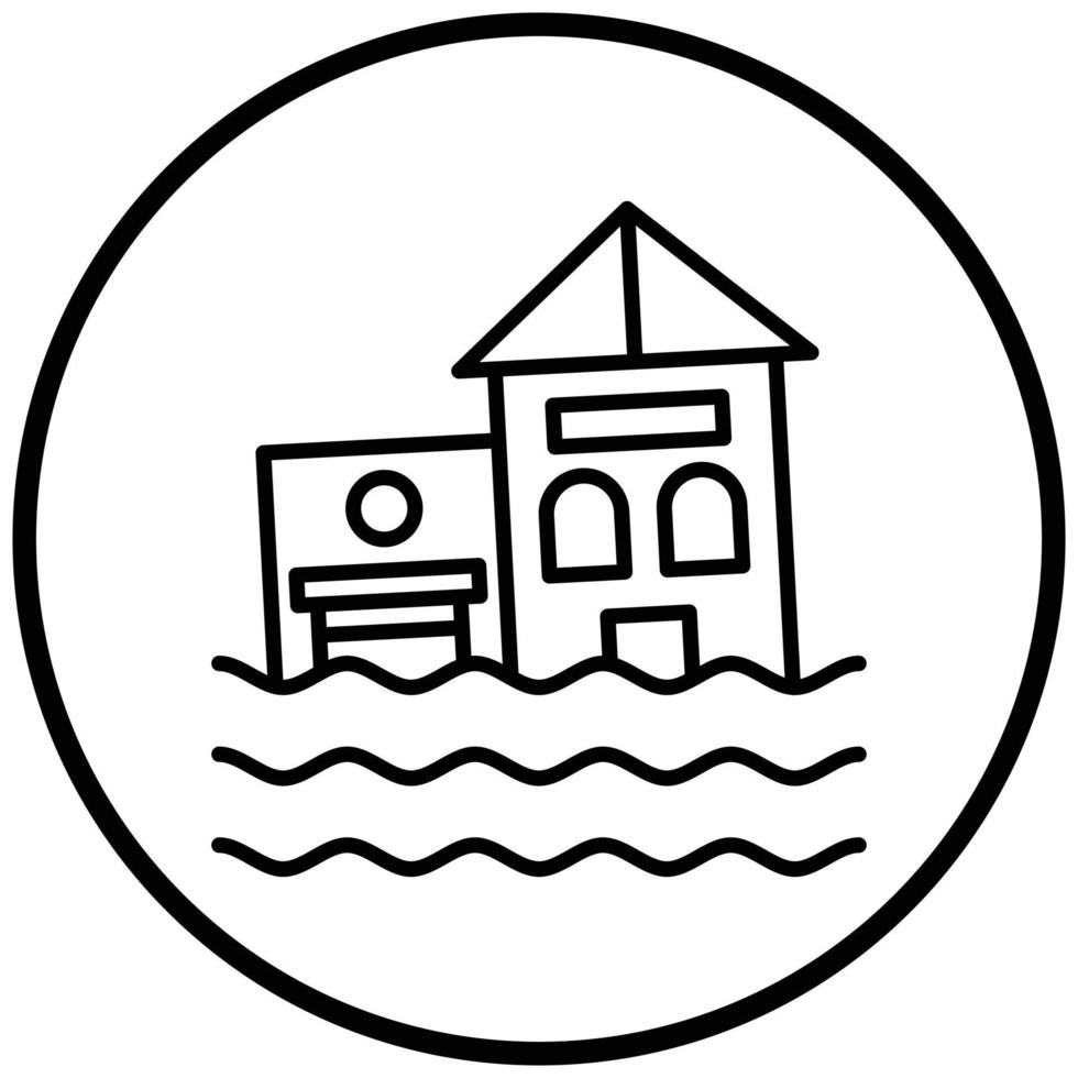 Flood Icon Style vector