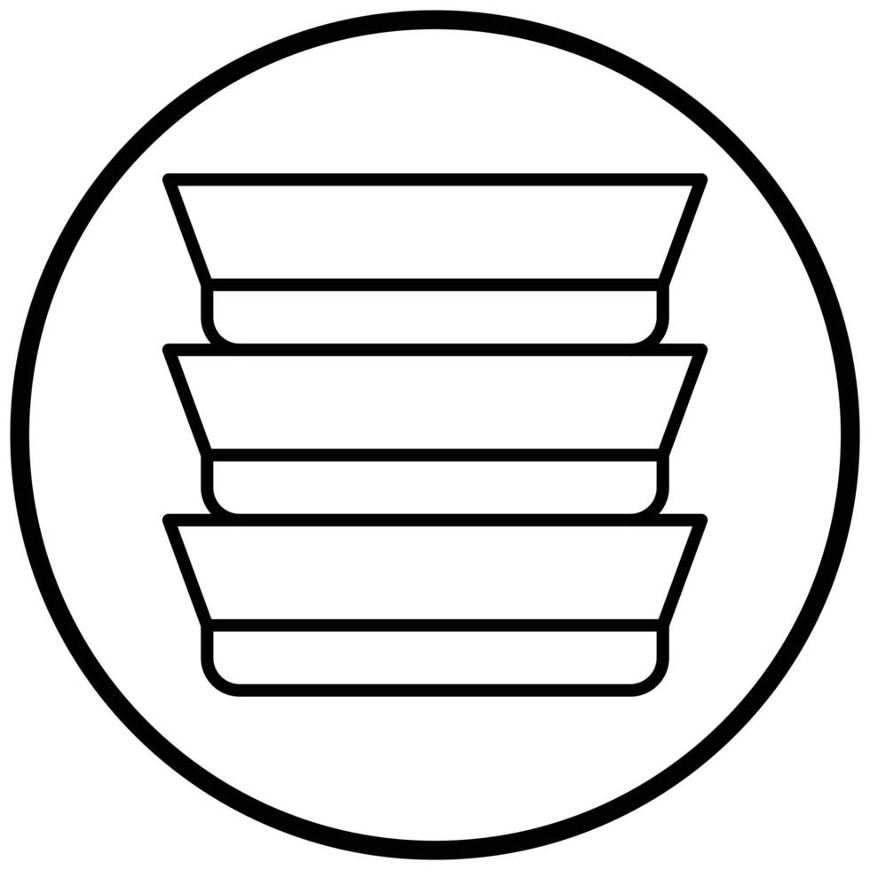 Plate Icon Style vector