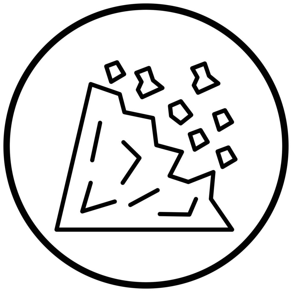 Landslide Icon Style vector