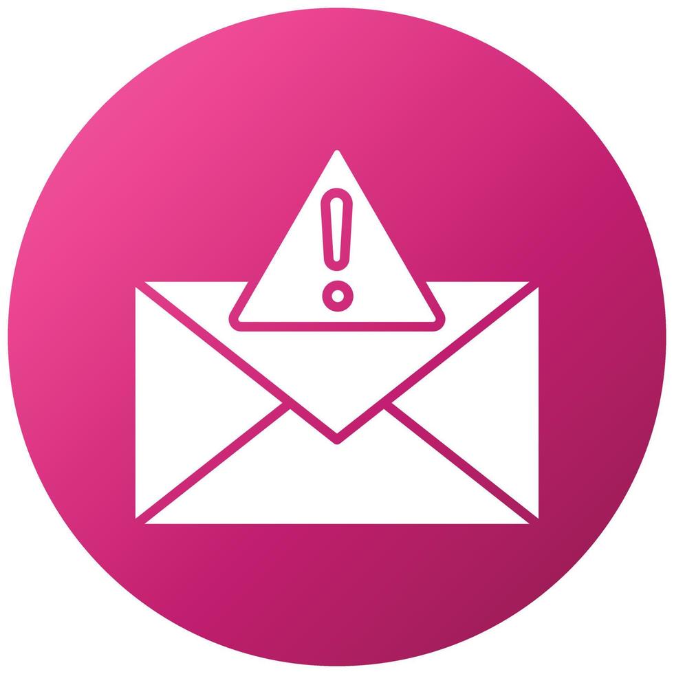 Email Alert Icon Style vector